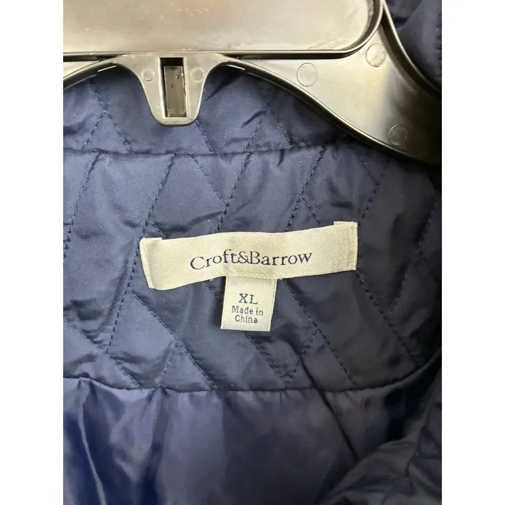 Croft & Barrow XL Blue Quilted Vest